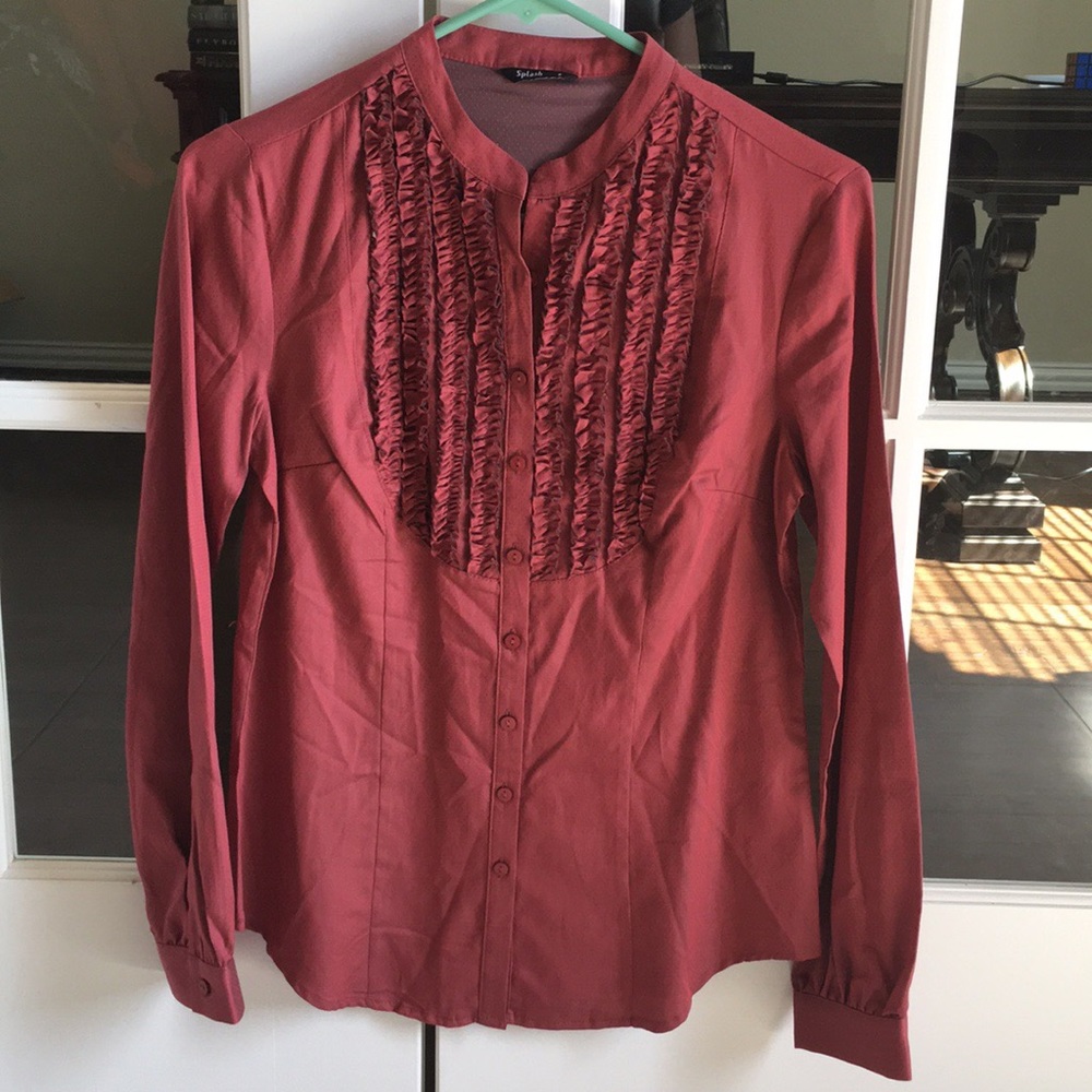 Splash Red polka dots long Sleeves